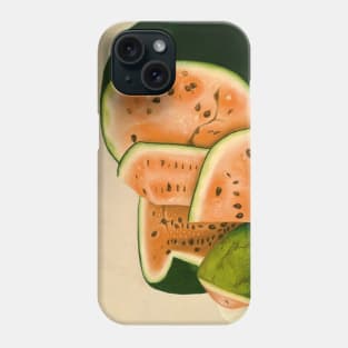 Vintage artwork. Watermelon lover Phone Case