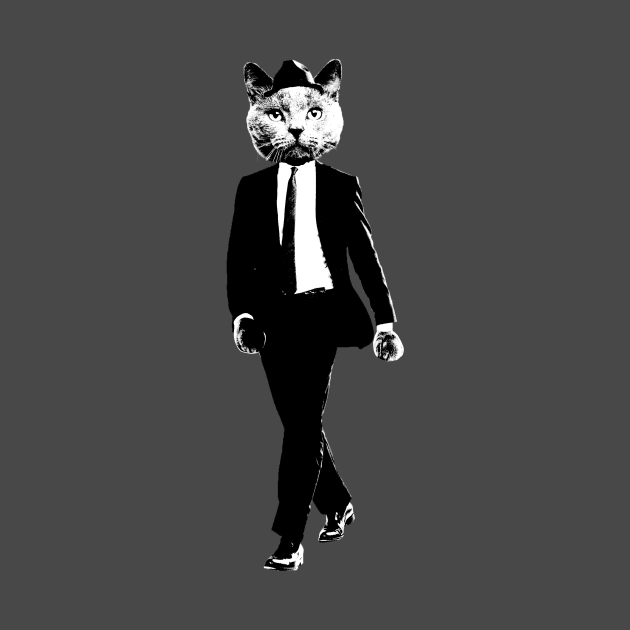 Cat in Suit by aaronstaples