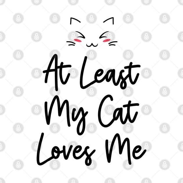 At Least My Cat Loves Me by Dishaw studio