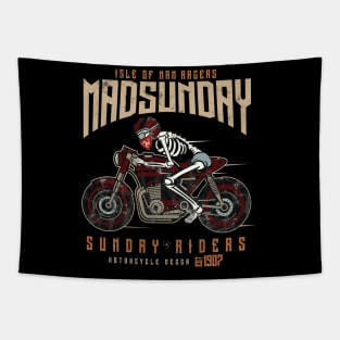 Isle Of Man Road Racing Mad Sunday Tapestry