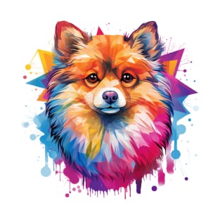 Pomeranian with a splash of color T-Shirt