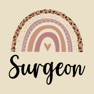 Surgeon - Minimal Rainbow Design T-Shirt