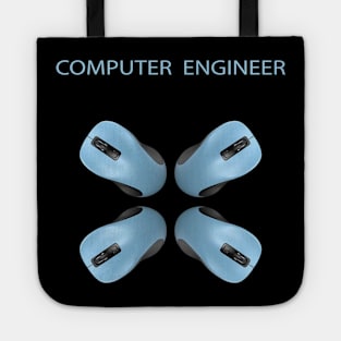 Computer engineer text and mouse image Tote