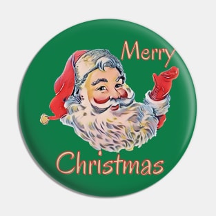 Classic Merry Christmas Pin