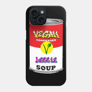 Vegan Pop Art Soup by LowEndGraphics Phone Case