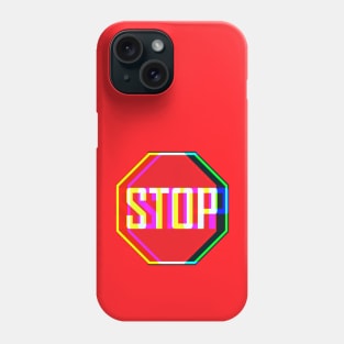 Psychedelic Stop Sign Phone Case