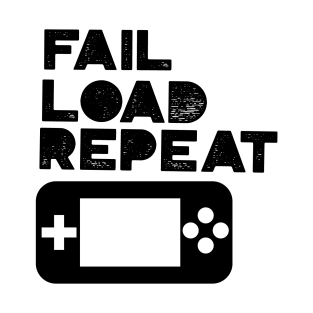 Fail Load Repeat with Gamepad T-Shirt