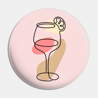 wine glass Pin