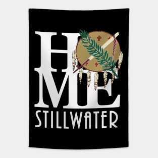 HOME Stillwater OK (white text) Tapestry