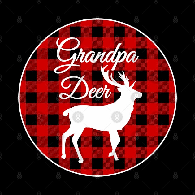 Buffalo Plaid Christmas Deer by MIRO-07