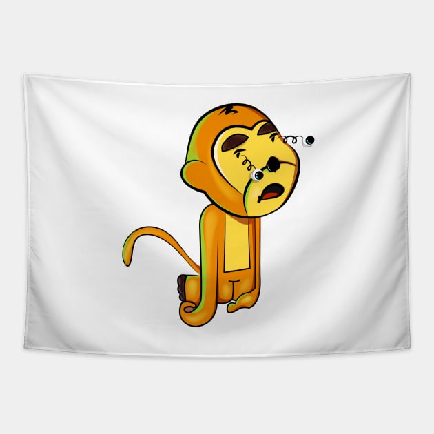 Pop Out Monkey Tapestry by archylife