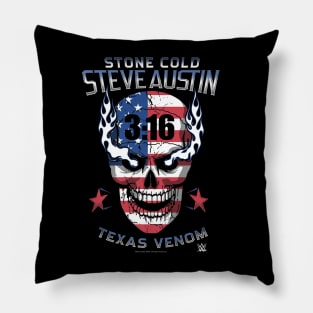 Stone Cold Steve Austin 316 Texas Venom Americana Skull Pillow