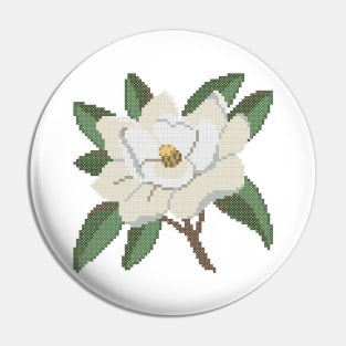 Louisiana Mississippi State Flower Magnolia Pin