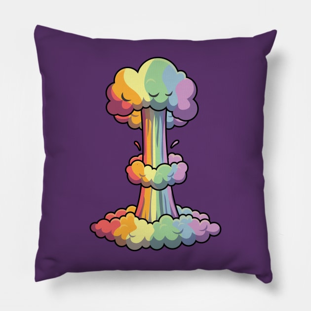 Rainbow Bomb Pillow by Daribo