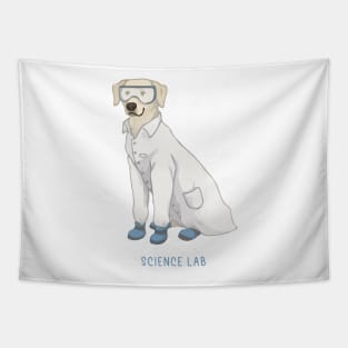 Science lab, lab dog, science dog Tapestry