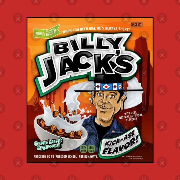 Billy Jack's Cereal Box by Alema Art