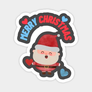 Santa Clous Merry Christmas Santa Lover Magnet