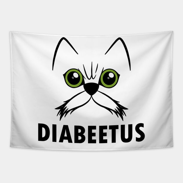 diabeetus cat Tapestry by teestaan