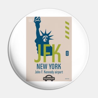 JFK SNKRS NEW YORK Pin