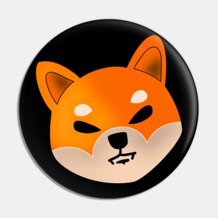 Angry Shiba Inu Pin