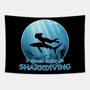 Sharkdiving Tapestry