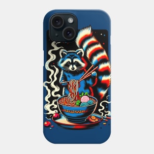 Ramen-Loving Raccoon Phone Case