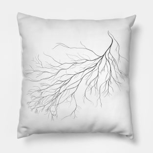 Mycelium (pencil drawing) Pillow