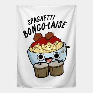 Spaghetti Bongolaise Funny Food Pun Tapestry