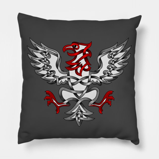 Heraldic Eagle Pillow by KnotYourWorld4