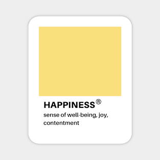 happiness pantone swatch Magnet