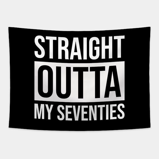 Straight Outta My Seventies Tapestry by Prescillian Art