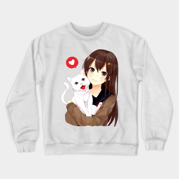 anime girl cat hoodie