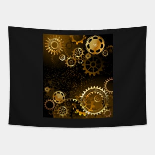 Background with gears ( Steampunk ) Tapestry