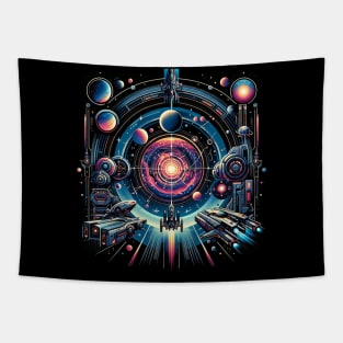 Sci Fi Spaceships Tapestry