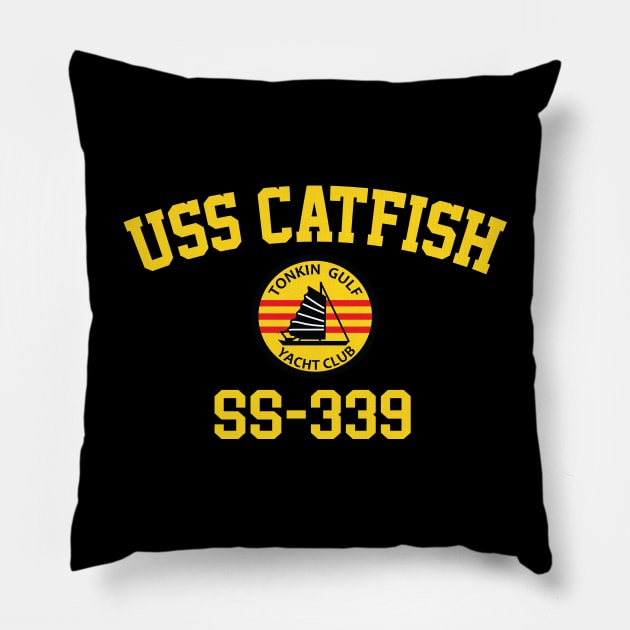 USS Catfish SS-339 Pillow by Tonkin Gulf Yacht Club