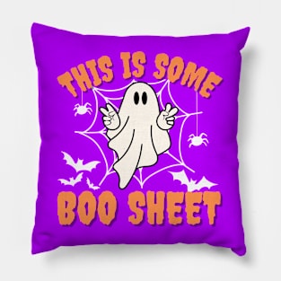 This is Some Boo sheet, Funny Halloween Costume Ghost Gift Pillow