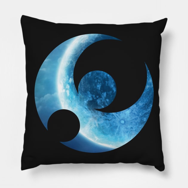 Monster moon custom moonlight background Pillow by skinnyrepublic