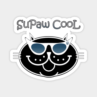 SuPaw CooL - Black Cat Cool Magnet