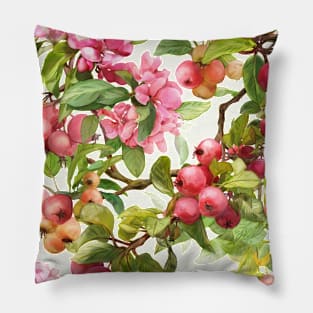 Watercolor apple Pillow