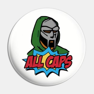 MF DOOM - ALL CAPS Pin