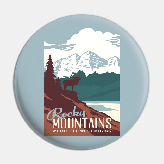 Rocky Mountains National Park Pin by Terrybogard97