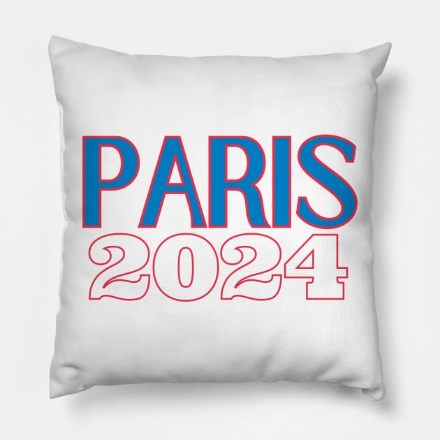 Olympic Games Paris 2024 Pillow by Maison de Kitsch
