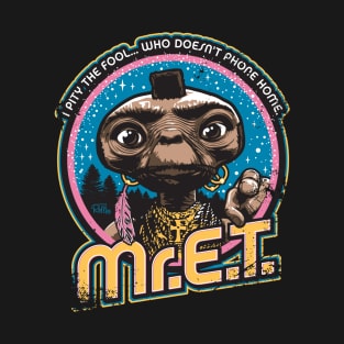 Mr. E.T. - 80s Retro Vintage Mash-Up T-Shirt