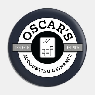 Oscar's Accounting & Finance • The Office T-Shirt Pin