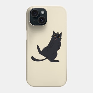 Cute Black Cat Funny Phone Case