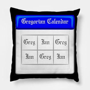 The Gregorian Calendar Pillow