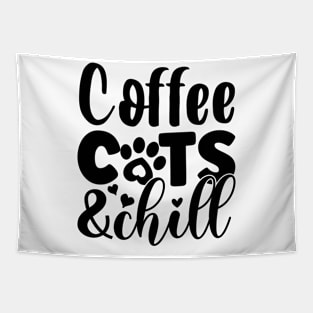 Coffee CATS & Chill Tapestry