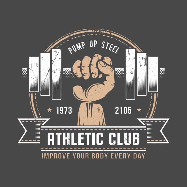 Grunge gym logo by Agor2012