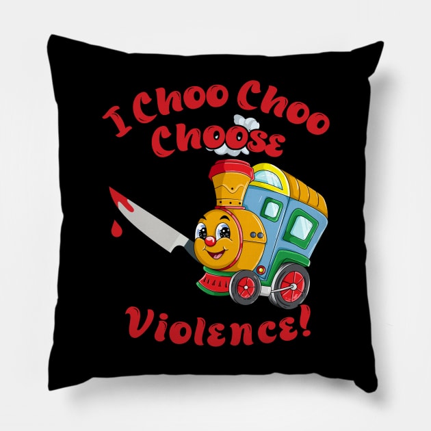 I Choo Choo Choose! Pillow by Spatski