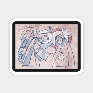 Angel Gabriel and Virgin Mary at the Annunciation Magnet